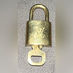 Authentic LV Lock and Key #318 - gold tone